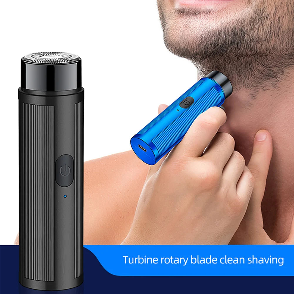 Portable Micr‑USB Rechargeable Electric Shaver Personal Shaving Device Compact