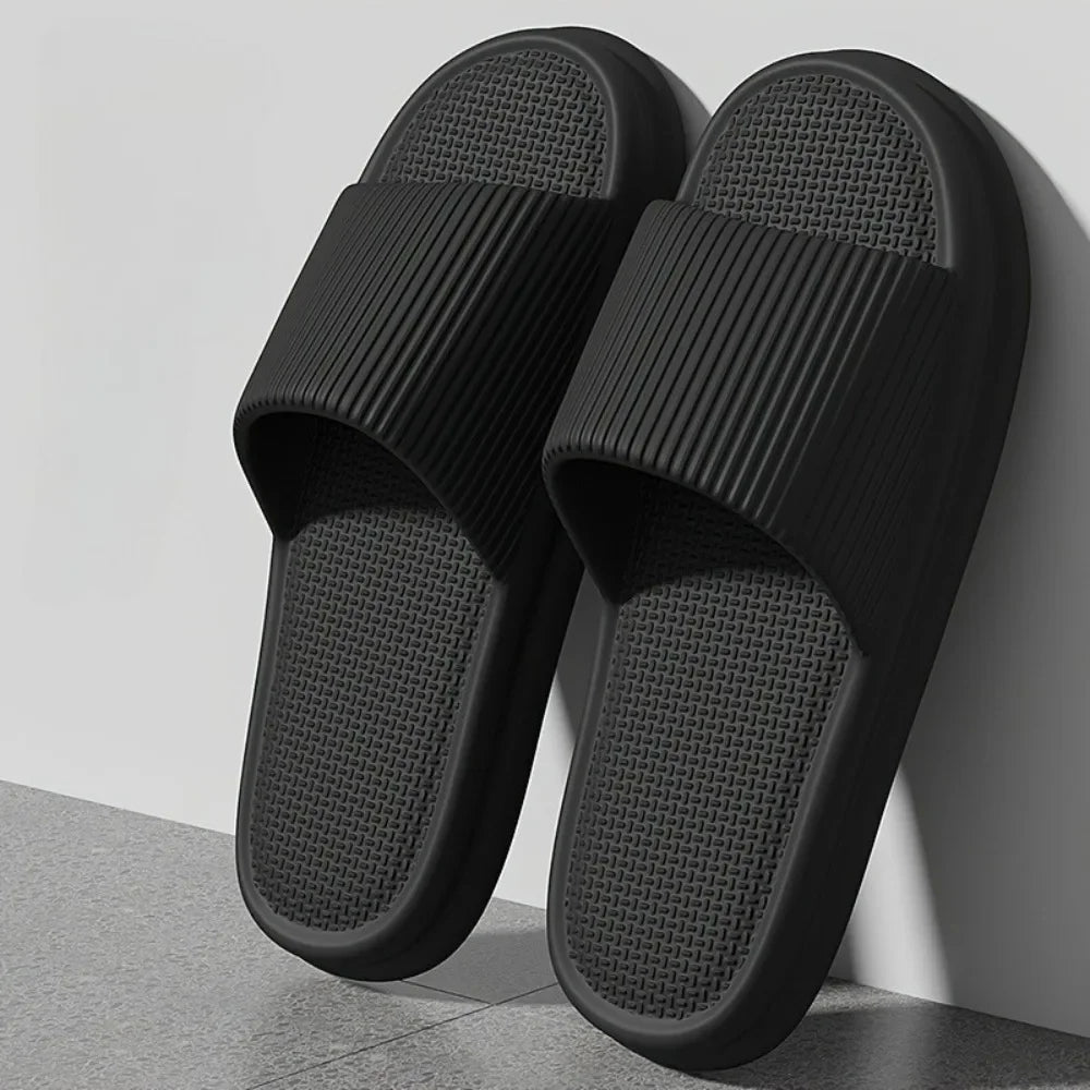 Mens And Womens Summer Silent Slippers Indoor Bathroom Non Slip Soft EVA Odor