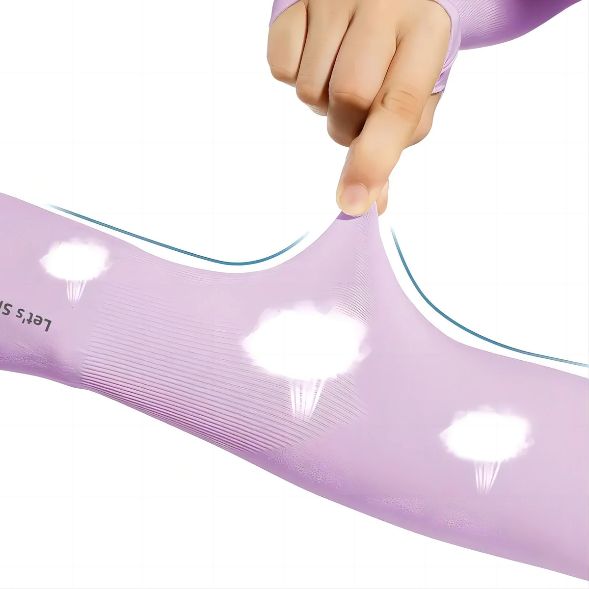1 Pair Ice Silk Sun Protection Arm Covers Unisex Elbow Cover Outdoor Cycling Running