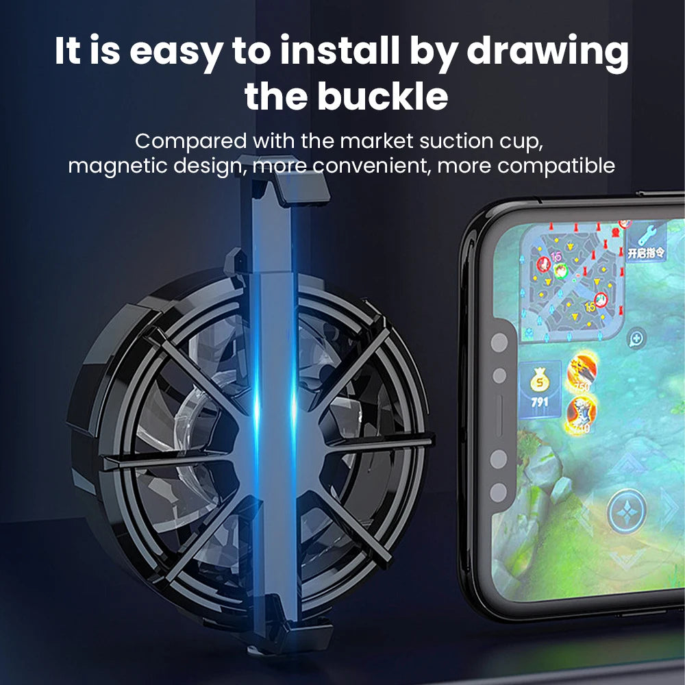 1PCS NEWEST USB Air-cooled Mobile Phones Radiator Back Clip General Charging