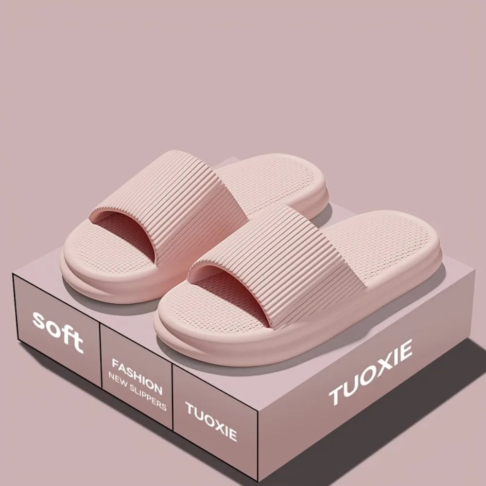 Mens And Womens Summer Silent Slippers Indoor Bathroom Non Slip Soft EVA Odor