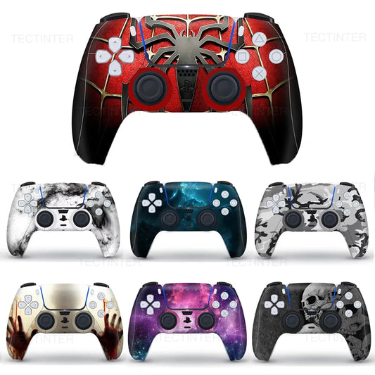 Protective Decal Skin for PS5 Controller Gamepad Full Protection Sticker for PlayStation 5