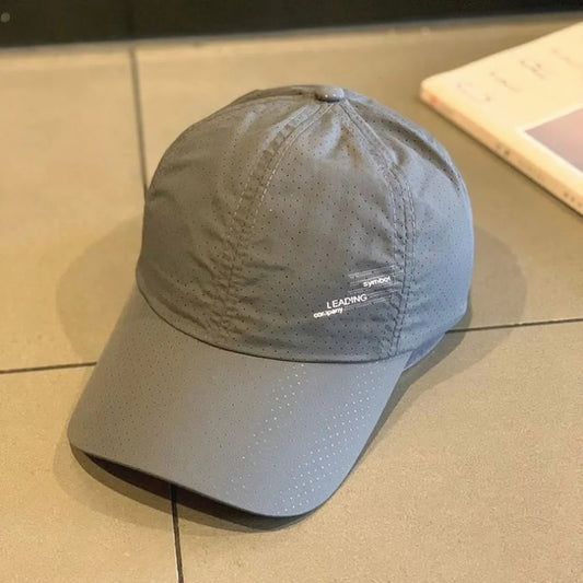 Men'S Baseball Cap Quick Dry Adjustable Baseball Hat Polyester Sun Cap Mesh