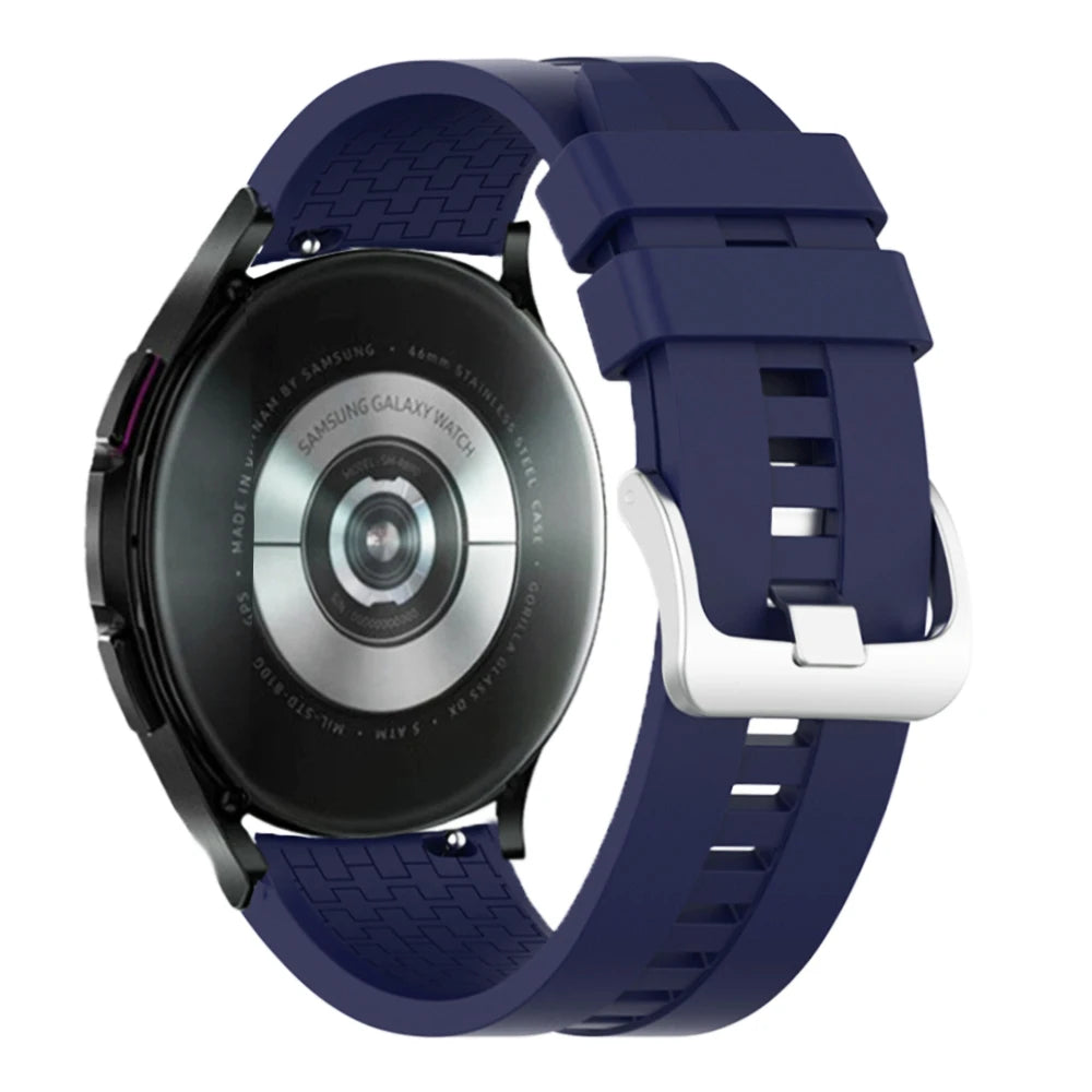 20mm 22mm watch band for Samsung Galaxy watch 6/5/pro/4/6 classic/Active 2 Silicone Sport bracelet huawei gt 4-3-pro-2-2e strap