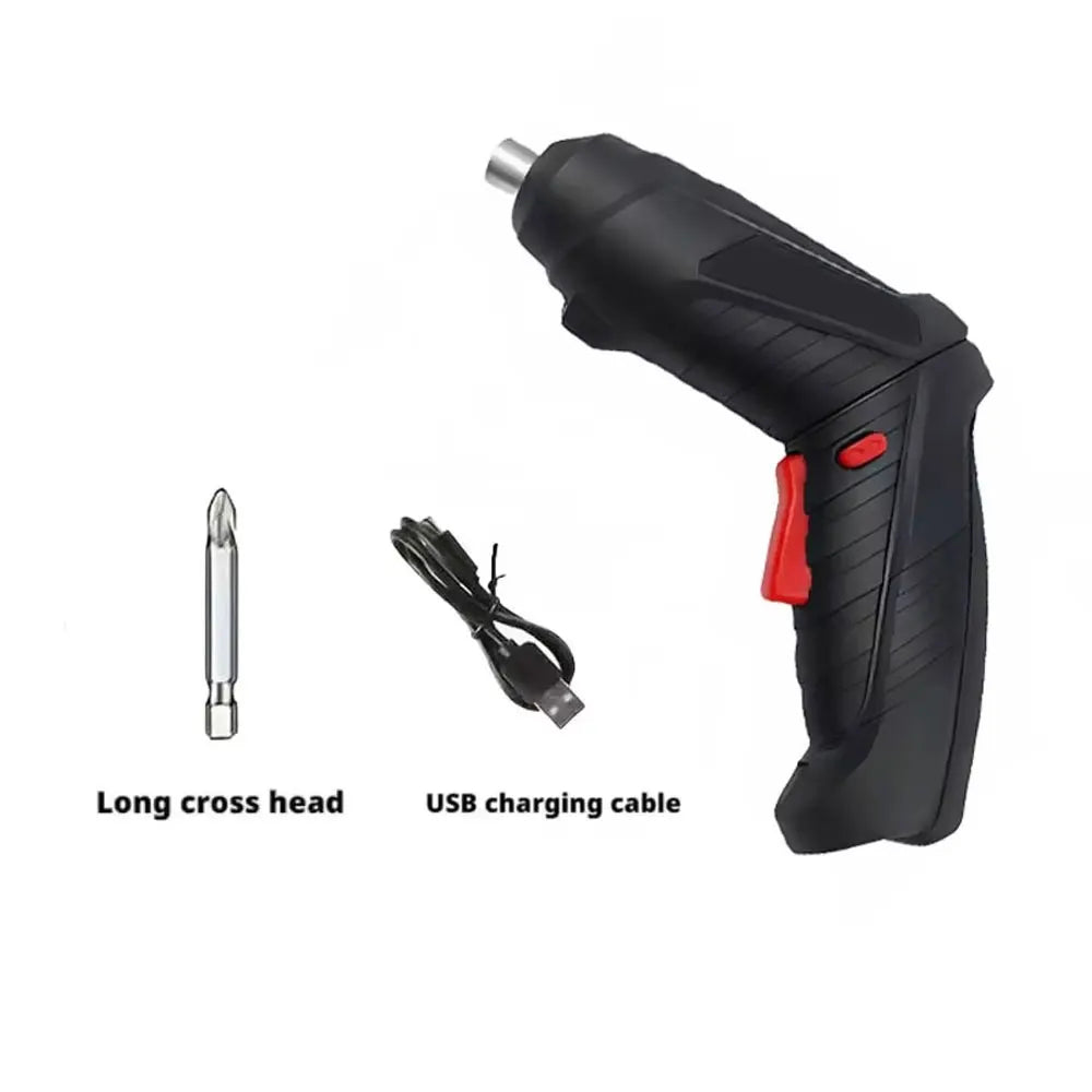 47 PCS 3.6V Electric Screw Driver Rechargeable Household Lithium Electric Drill LED