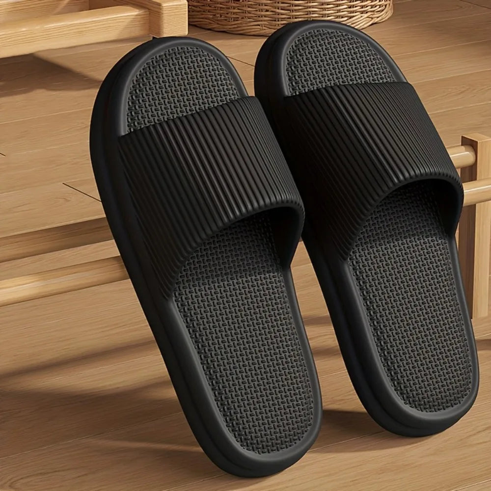 Mens And Womens Summer Silent Slippers Indoor Bathroom Non Slip Soft EVA Odor