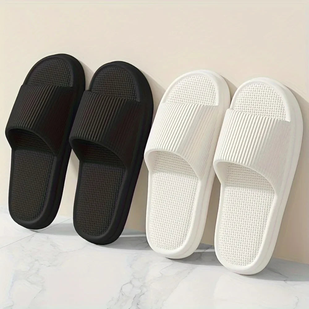 Mens And Womens Summer Silent Slippers Indoor Bathroom Non Slip Soft EVA Odor