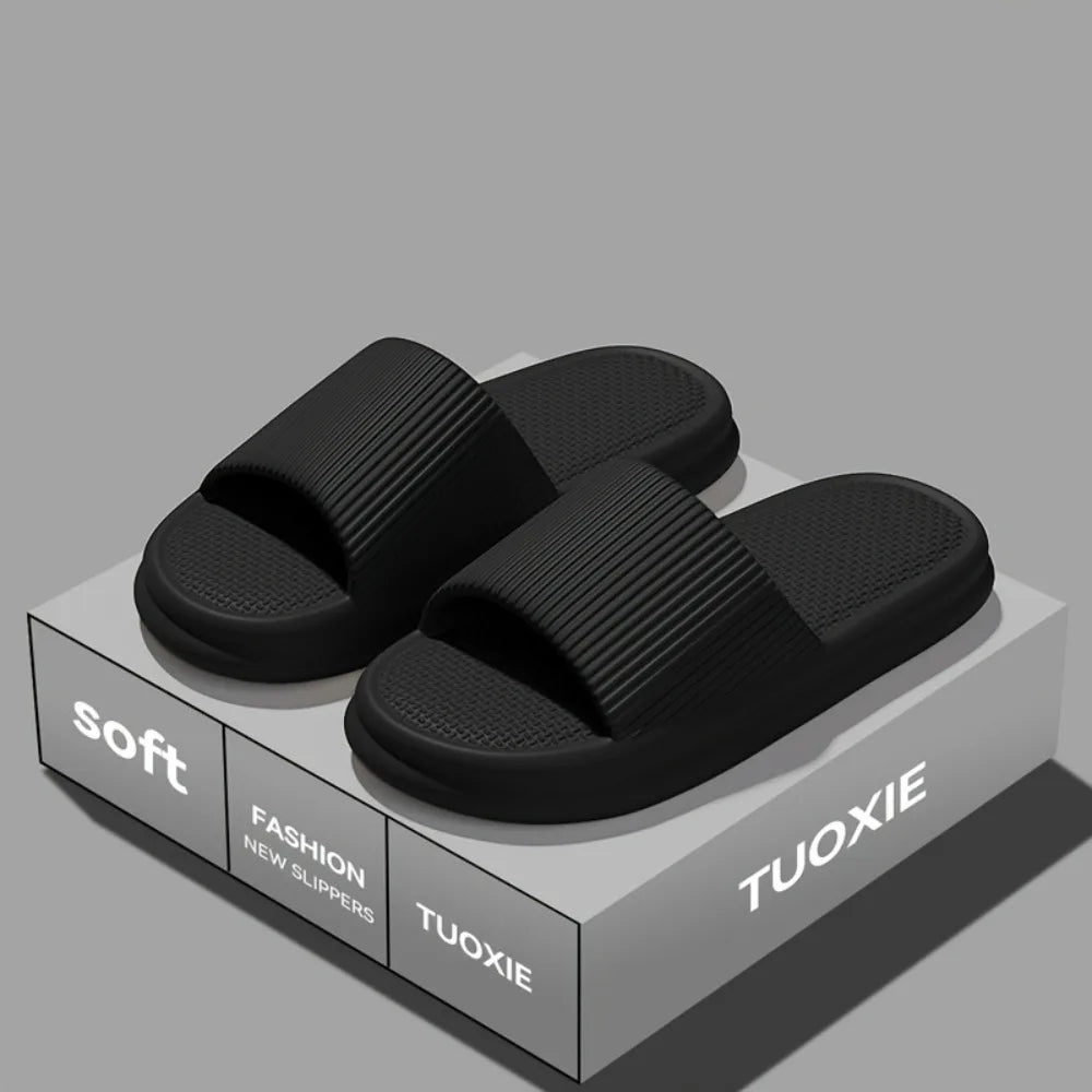 Mens And Womens Summer Silent Slippers Indoor Bathroom Non Slip Soft EVA Odor