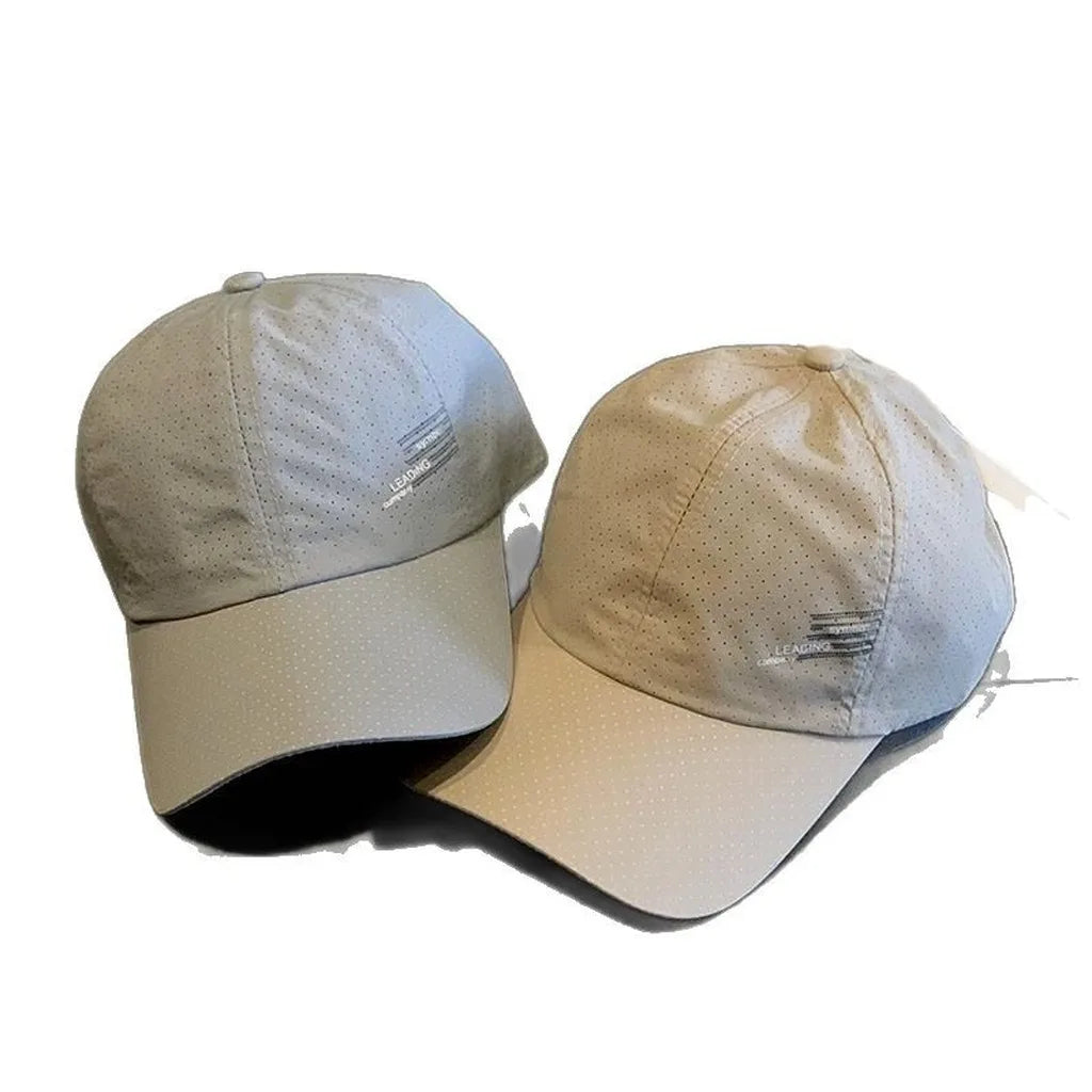 Men'S Baseball Cap Quick Dry Adjustable Baseball Hat Polyester Sun Cap Mesh