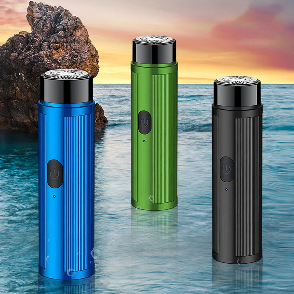 Portable Micr‑USB Rechargeable Electric Shaver Personal Shaving Device Compact