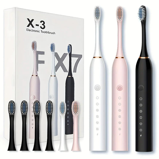 Six-Speed Automatic Electric Toothbrush Adult & Children's Universal Soft Bristle Charging Smart Toothbrush for All Ages